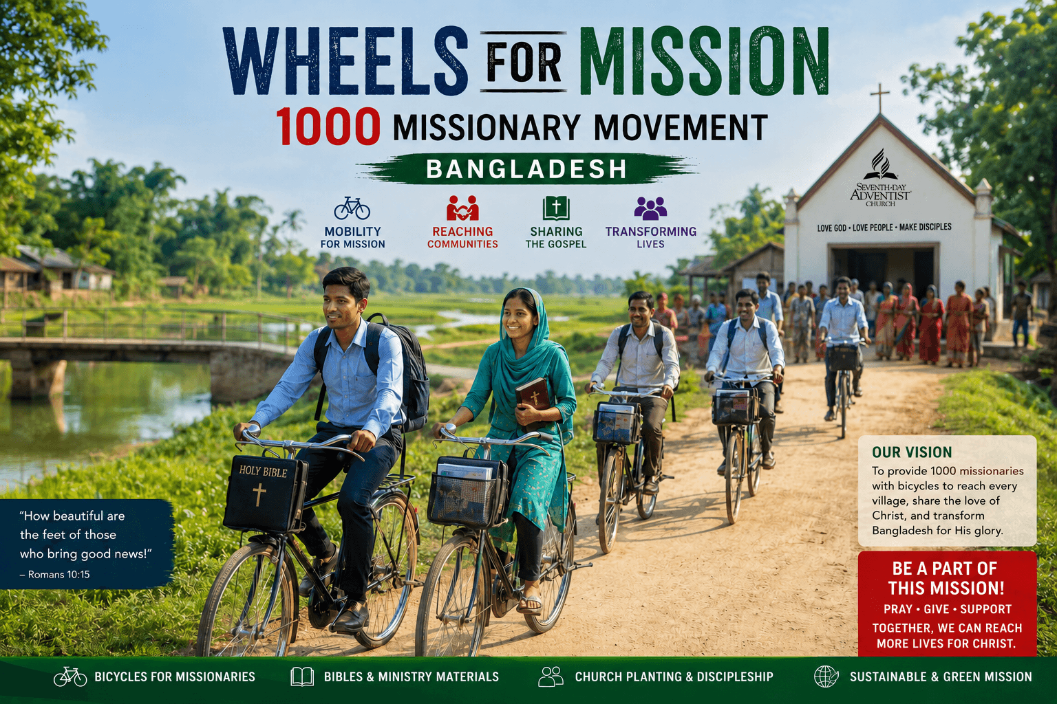 Wheels for Mission: Bicycles for Missionaries